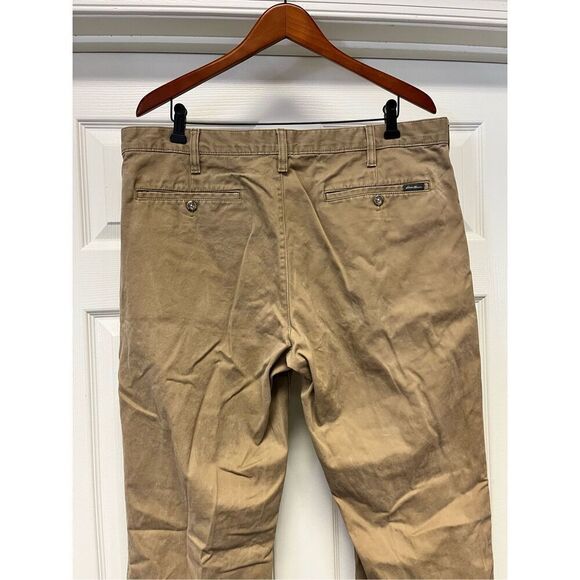Eddie Bauer Tan Classic Fit Khaki Pants sz 38X34 - Picture 5 of 10